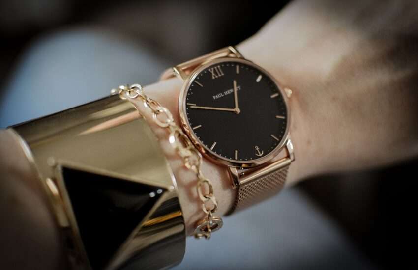 watch, time, gold